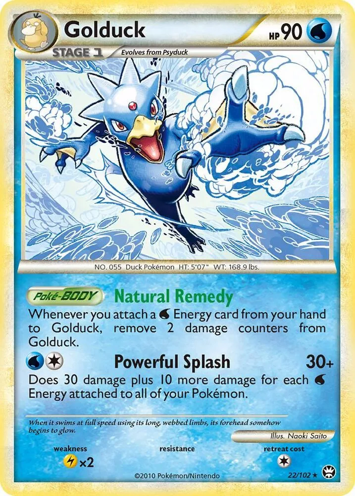 Golduck card front