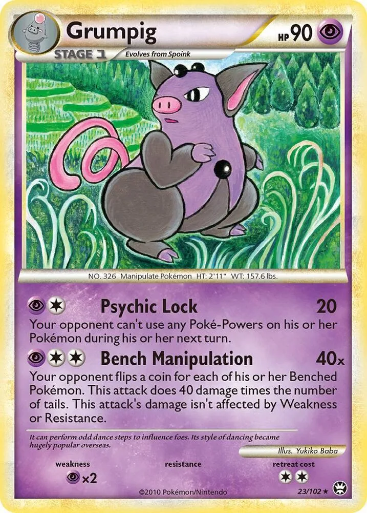 Grumpig card front