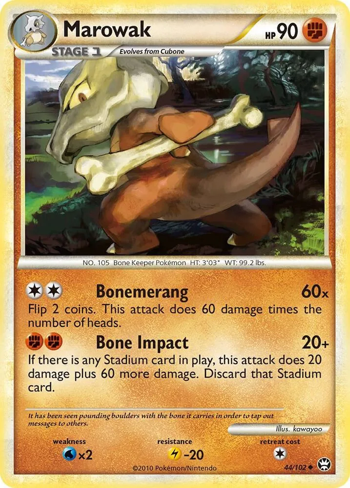 Marowak card front