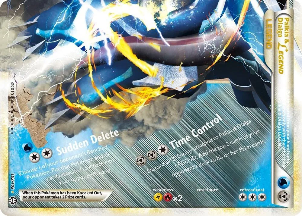Palkia & Dialga Legend (Bottom) Holofoil card
