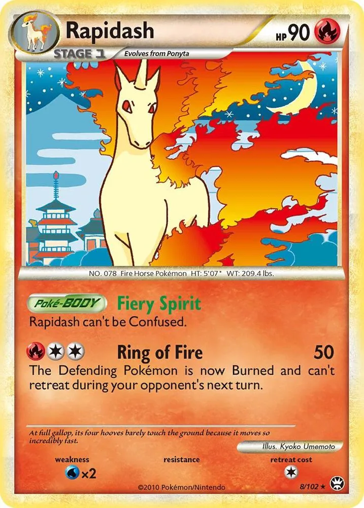 Rapidash card front