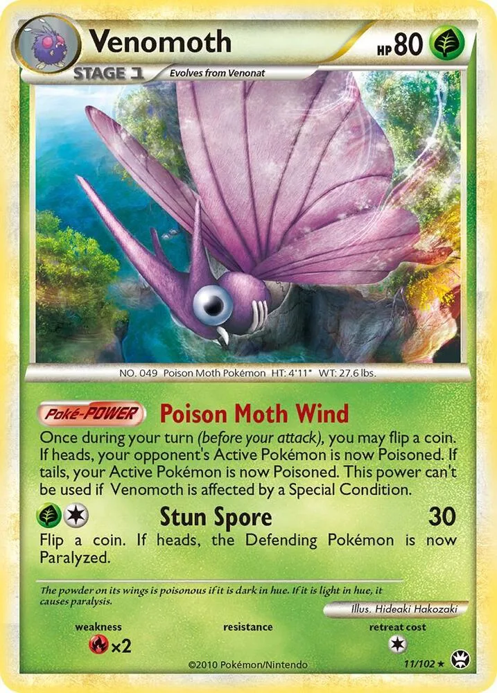 Venomoth card front