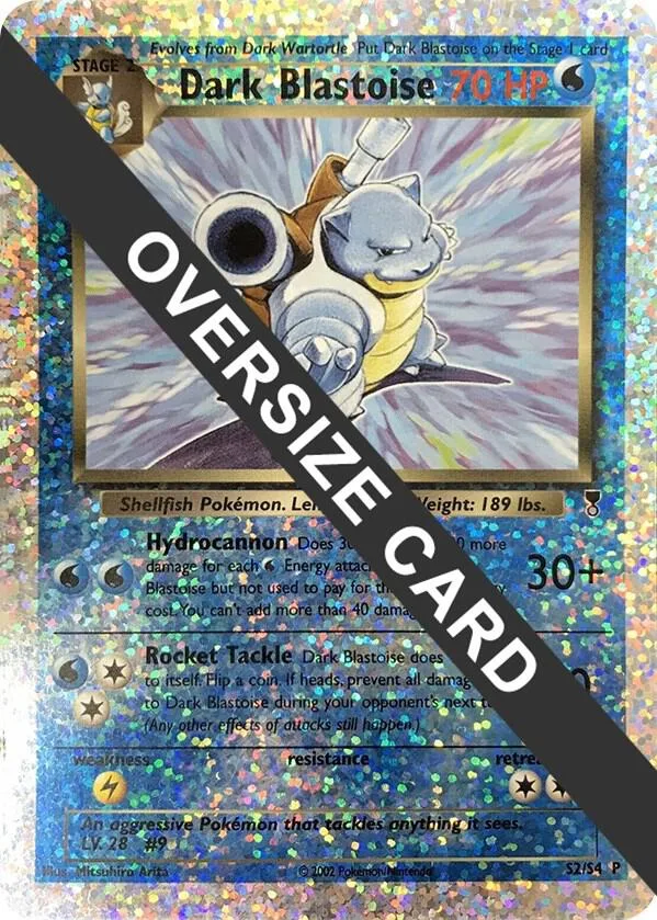 Dark Blastoise (Box Topper) Reverse Holofoil card