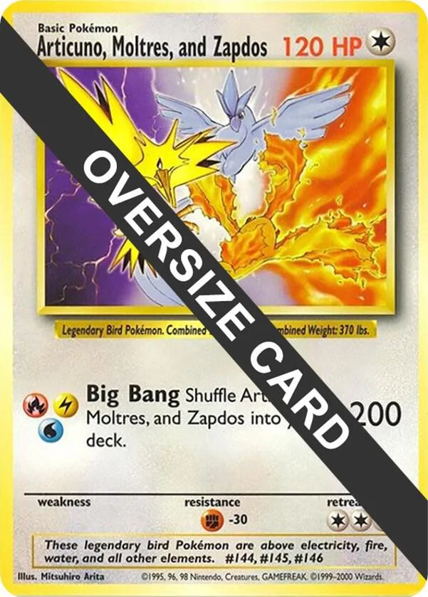 Articuno, Moltres, and Zapdos (Warner Bros. Promo) Normal card