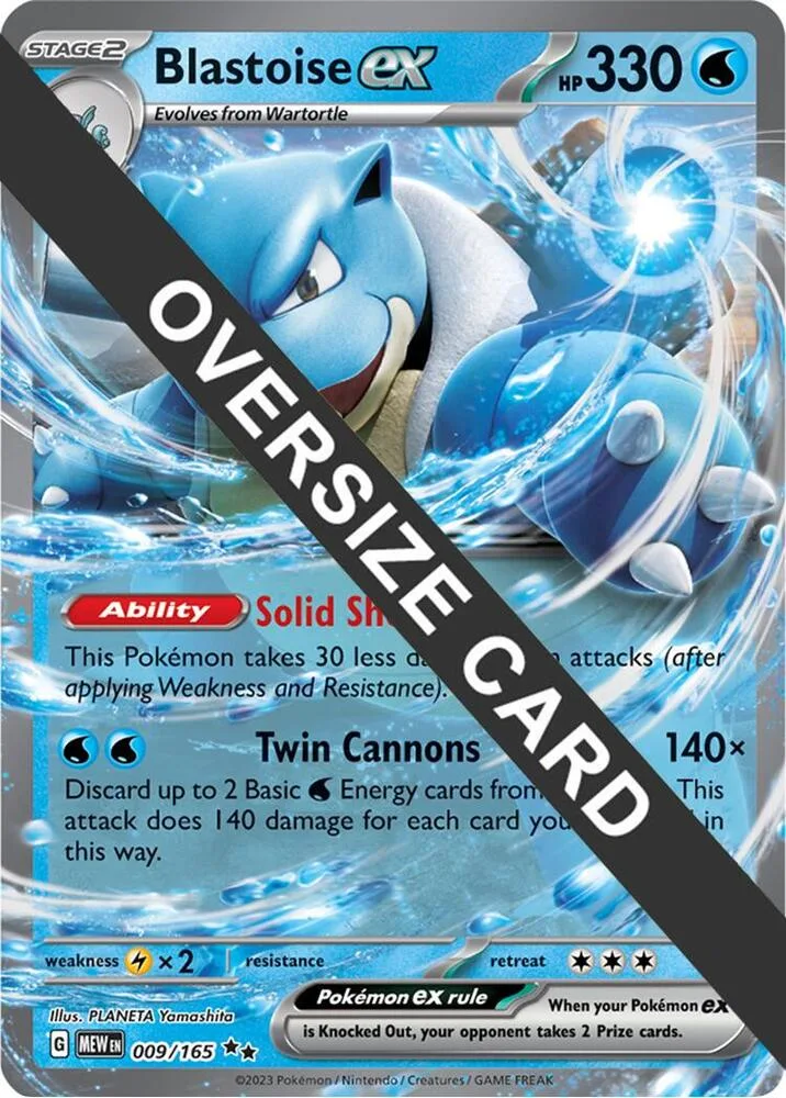 Blastoise ex card front