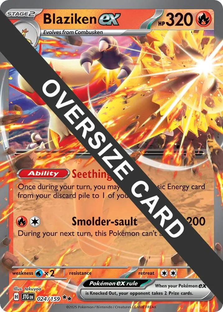 Blaziken ex card front