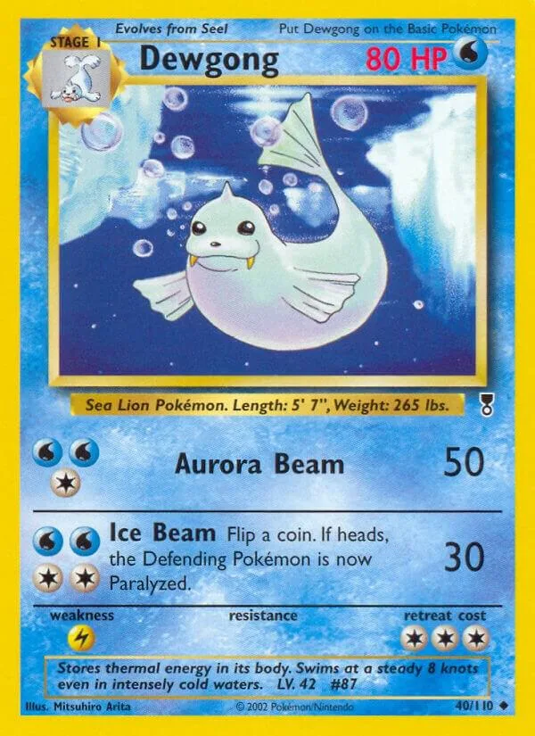 Dewgong card front