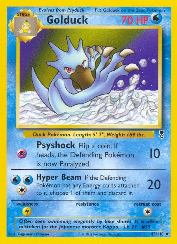 Golduck card front