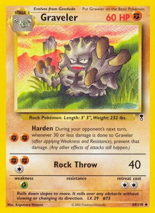 Graveler card front