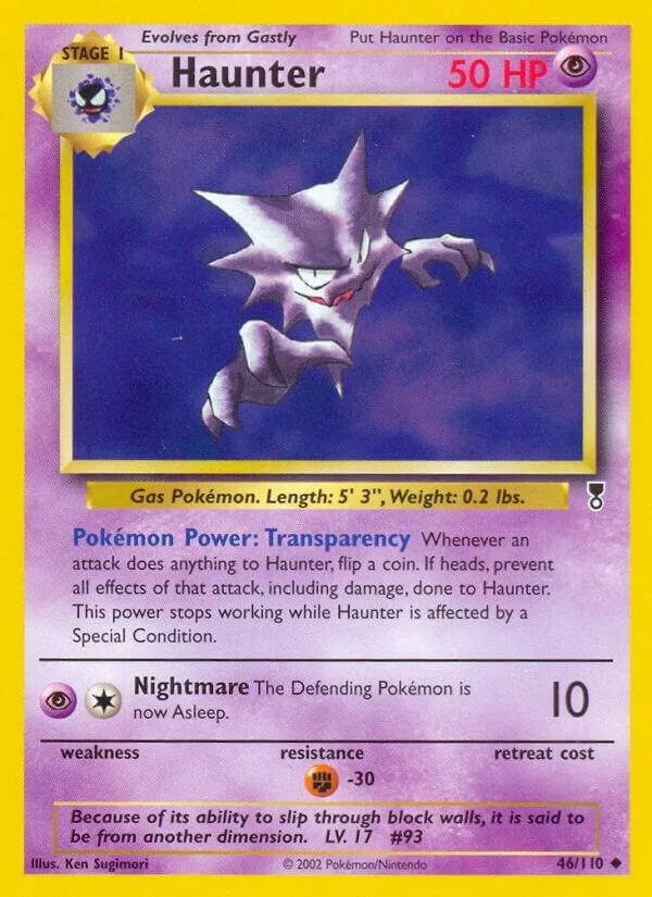 Haunter card front