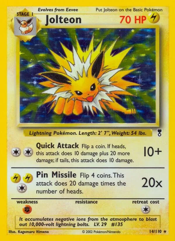 Jolteon card front