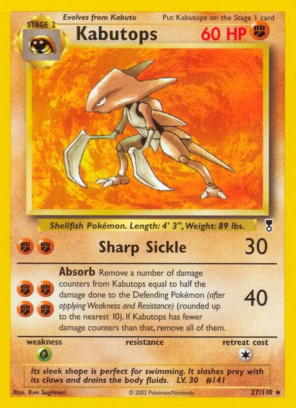 Kabutops card front