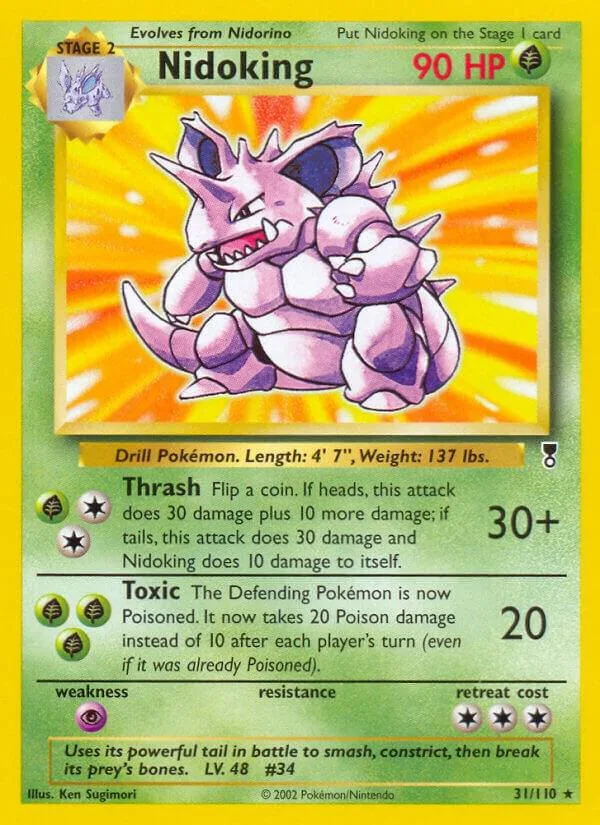 Nidoking card front