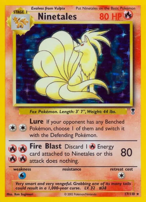 Ninetales card front