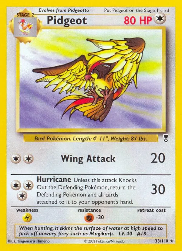Pidgeot card front