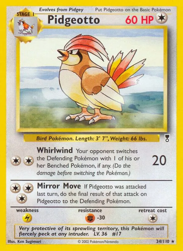 Pidgeotto card front