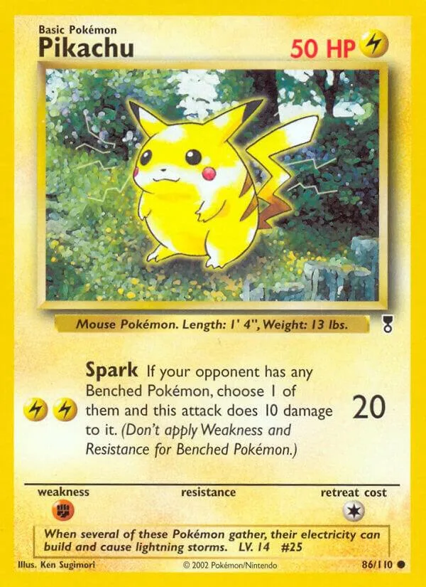 Pikachu Reverse Holofoil card