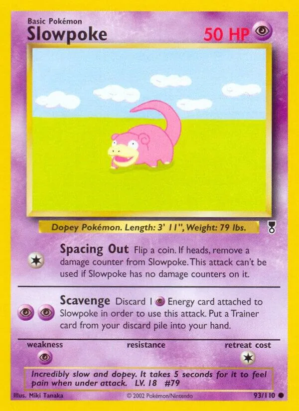 Slowpoke Reverse Holofoil card