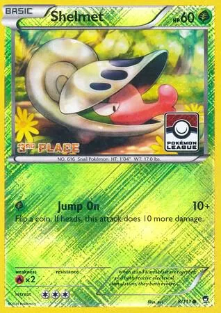 Shelmet (Pokemon League) [3rd Place] card front