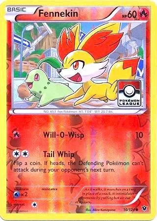 Fennekin (Pokemon League) card front