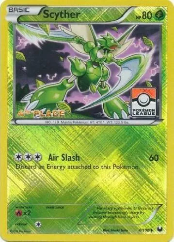 Scyther (Pokemon League) [4th Place] card front