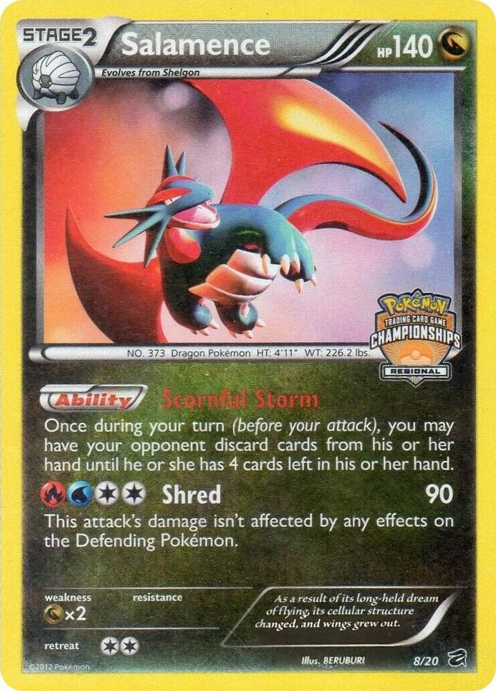 Salamence (Regional Championships) card front