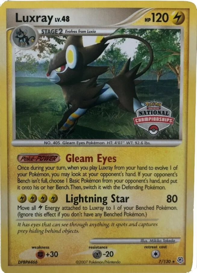 Luxray (National Championships) card front