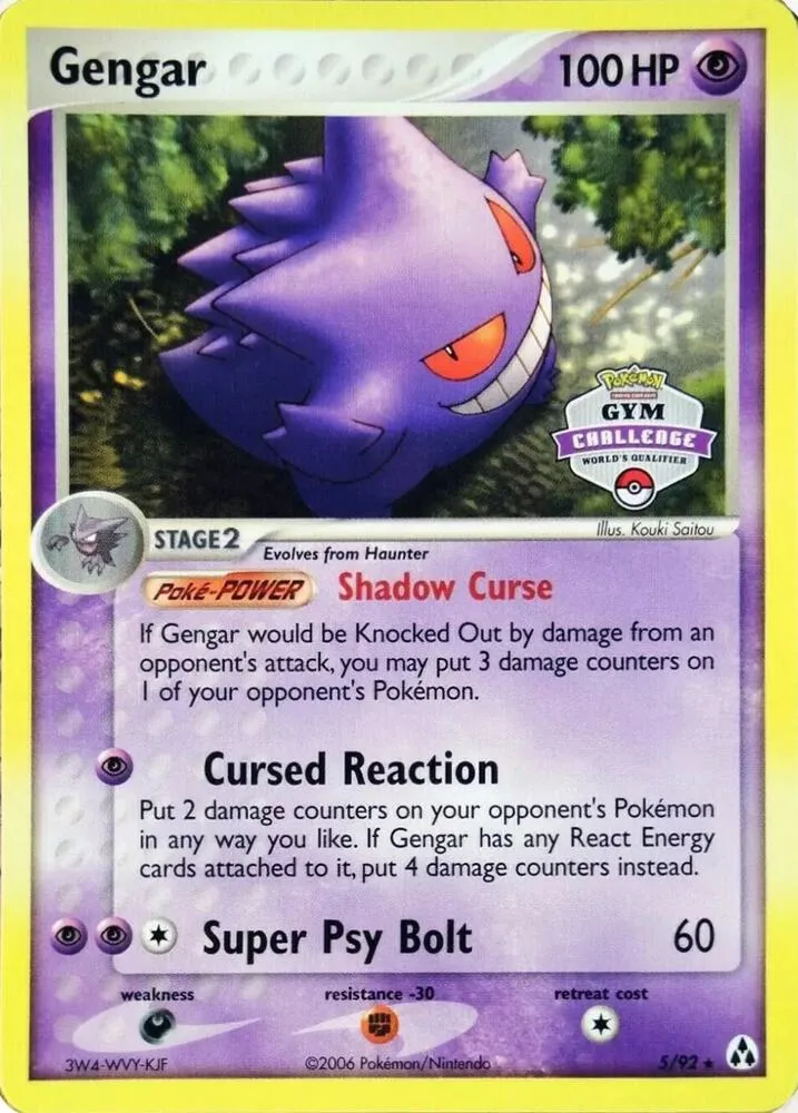 Gengar (Gym Challenge) card front