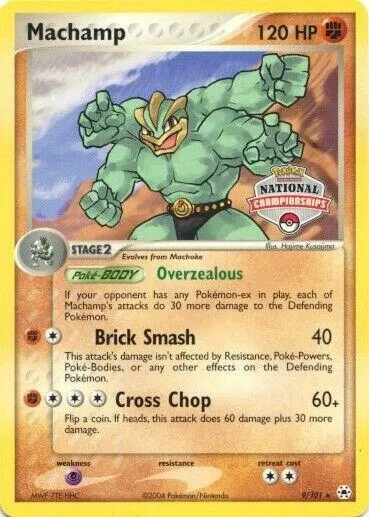 Machamp (National Championships) card front