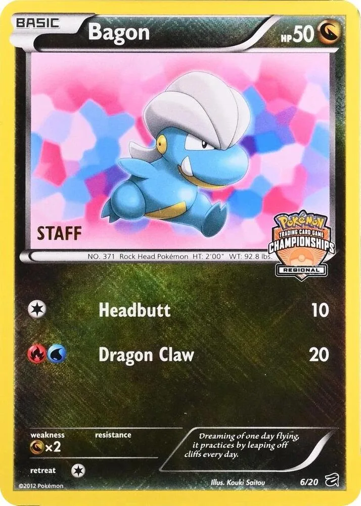 Bagon (Regional Championships) [Staff] card front