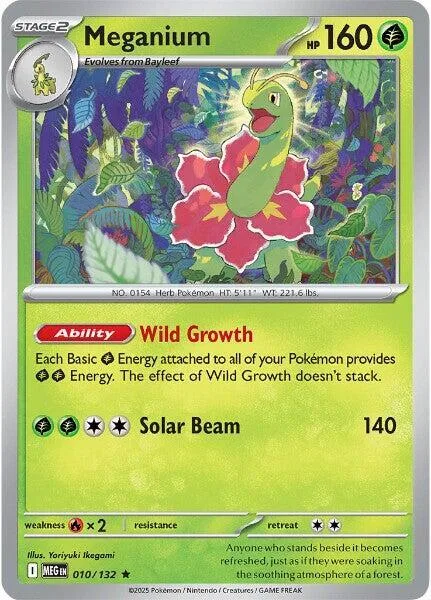 Meganium card front