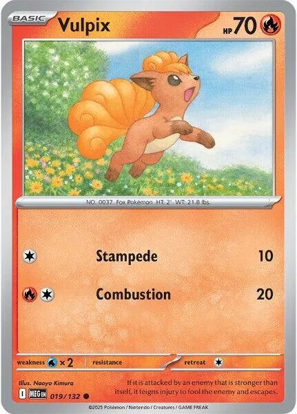 Vulpix card front