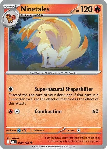 Ninetales card front