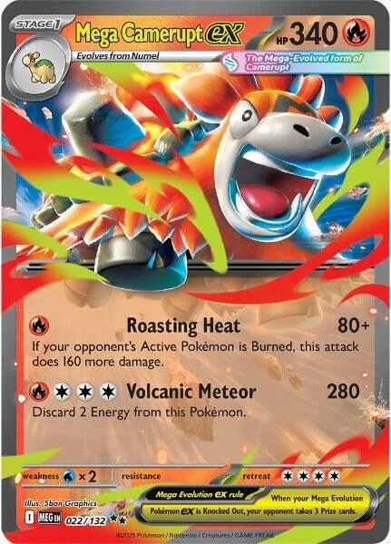 Mega Camerupt ex card front