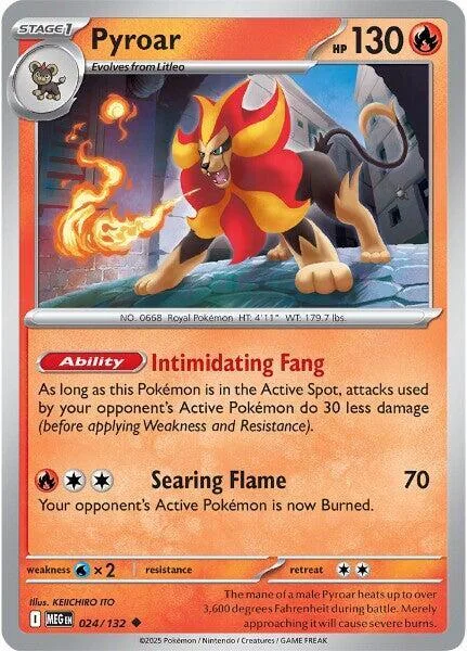 Pyroar card front