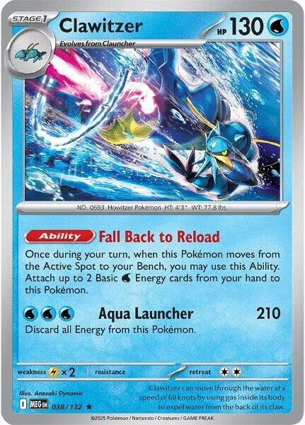 Clawitzer card front