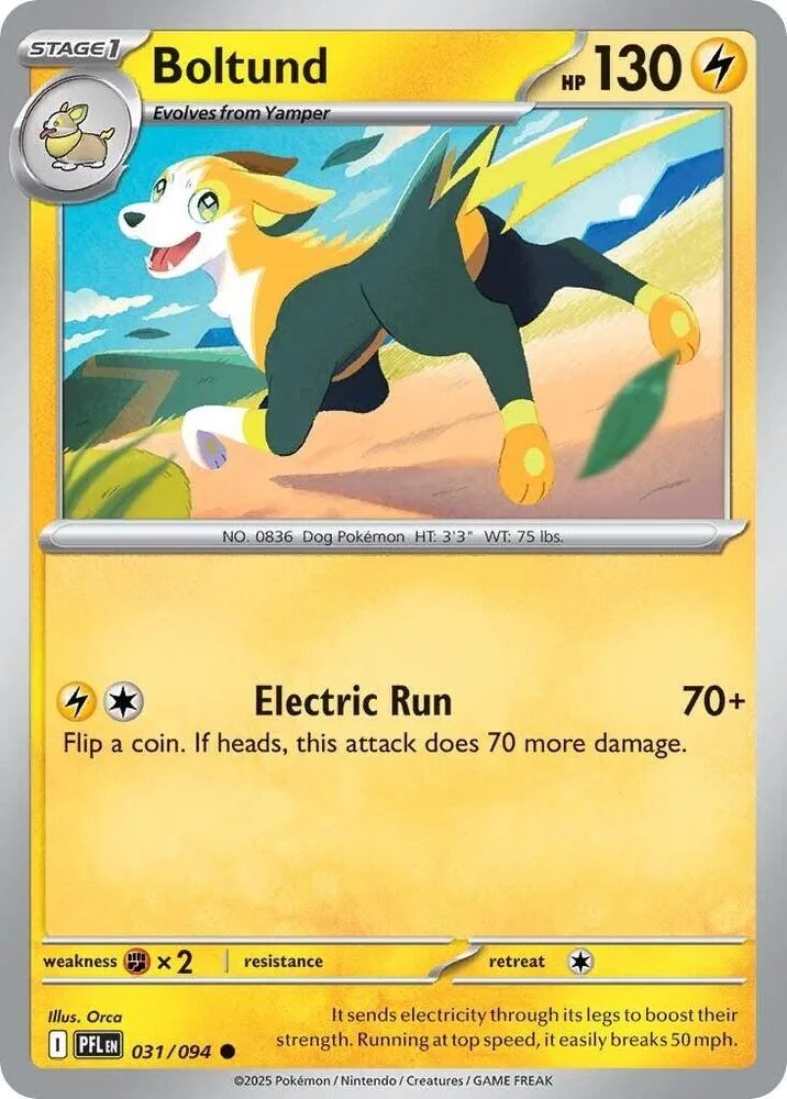 Boltund card front