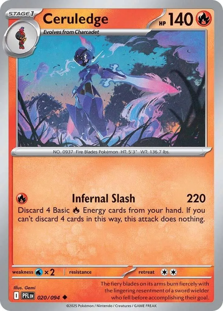 Ceruledge card front