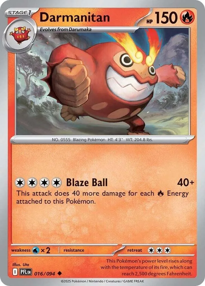 Darmanitan card front
