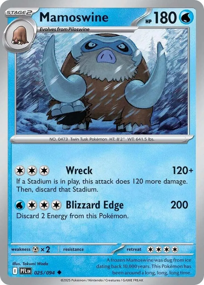 Mamoswine card front