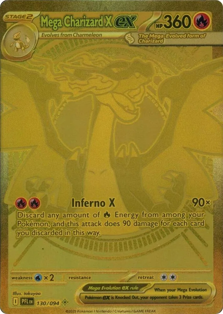 Mega Charizard X ex Holofoil card