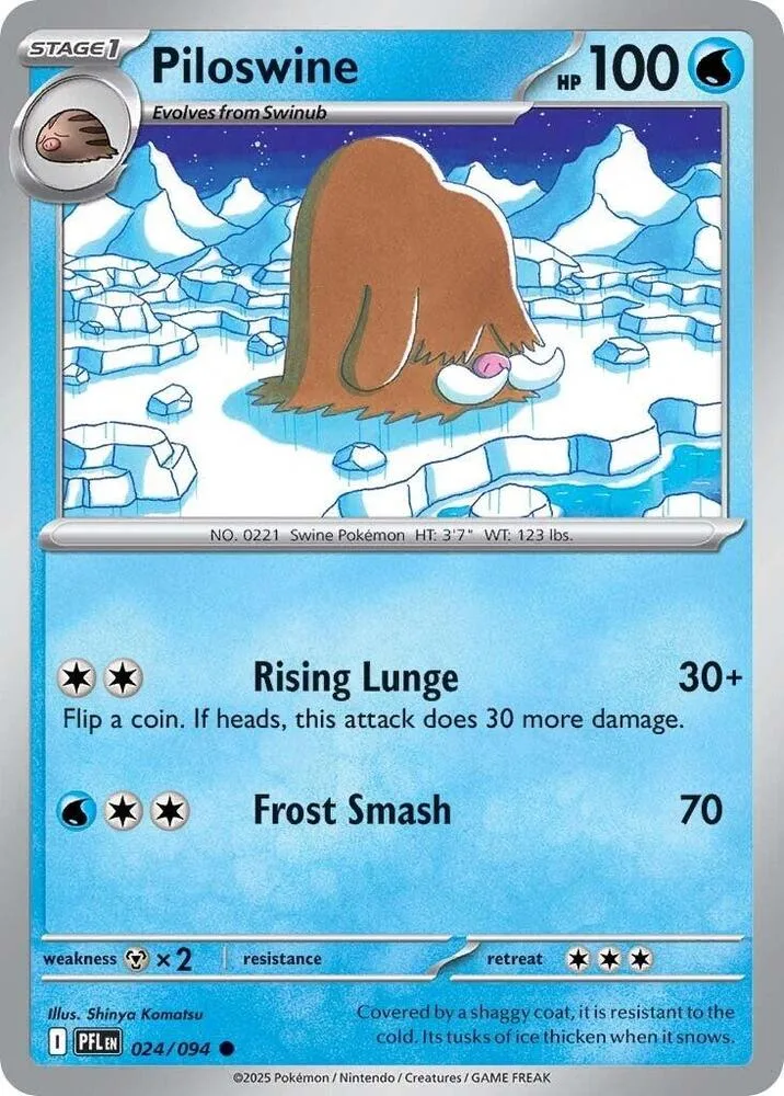 Piloswine card front