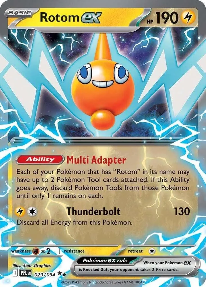 Rotom ex card front