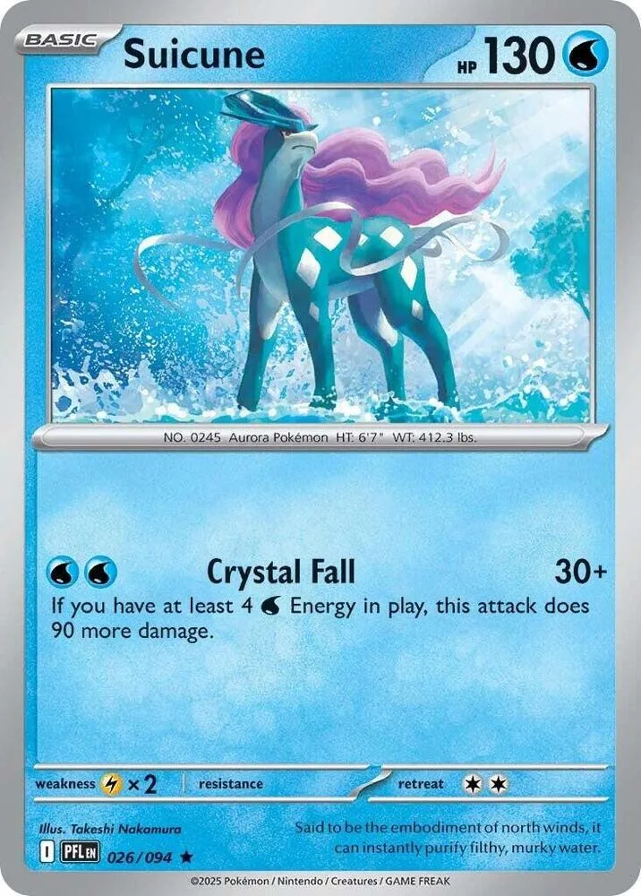 Suicune card front
