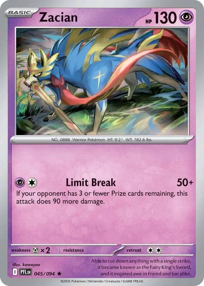 Zacian card front