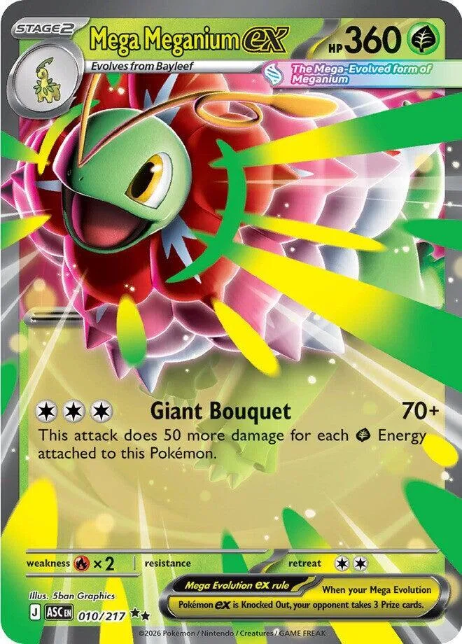 Mega Meganium ex card front