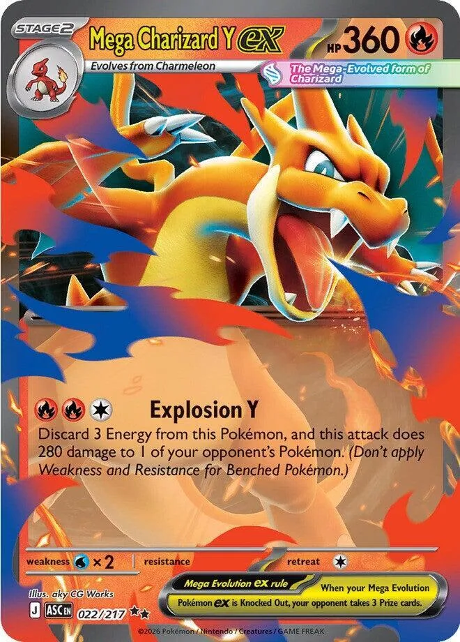 Mega Charizard Y ex card front