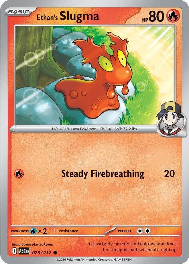Ethan's Slugma card front