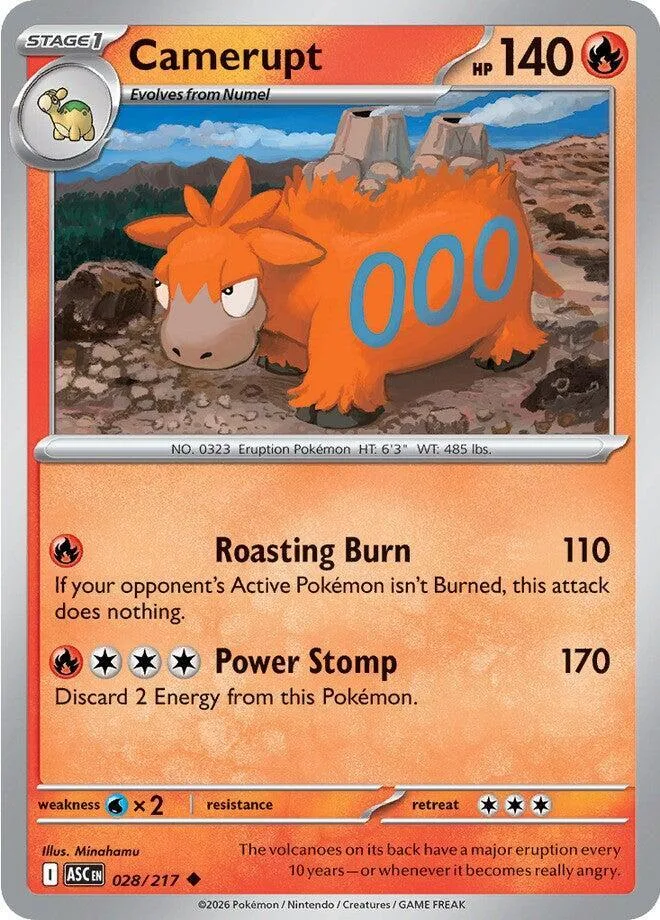Camerupt card front