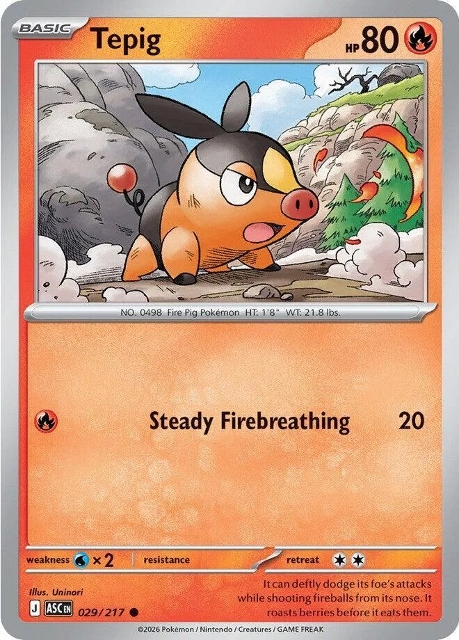 Tepig card front